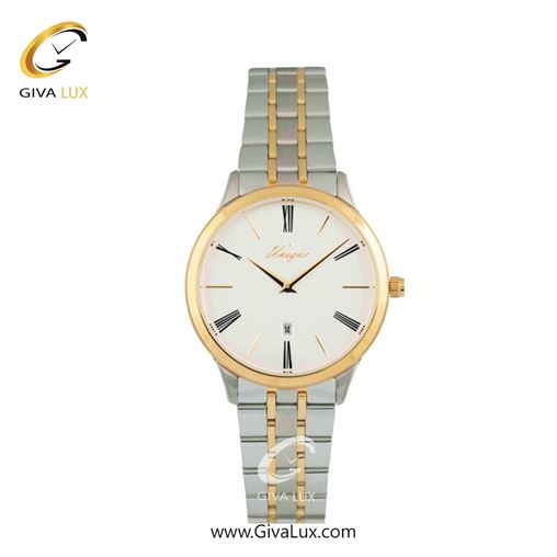 ساعت مچی اورجینال زنانه یونیک نقره ای-طلایی | نقره ای-طلایی| سفید| کد رفرنس S509-G