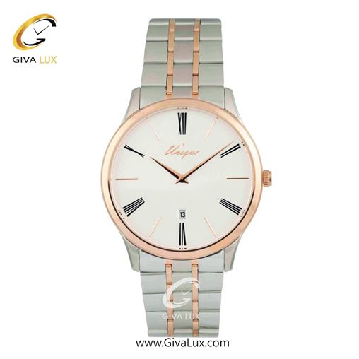 ساعت مچی اورجینال مردانه یونیک رزگلد-نقره ای | نقره ای-رزگلد| سفید| کد رفرنس S509-RG