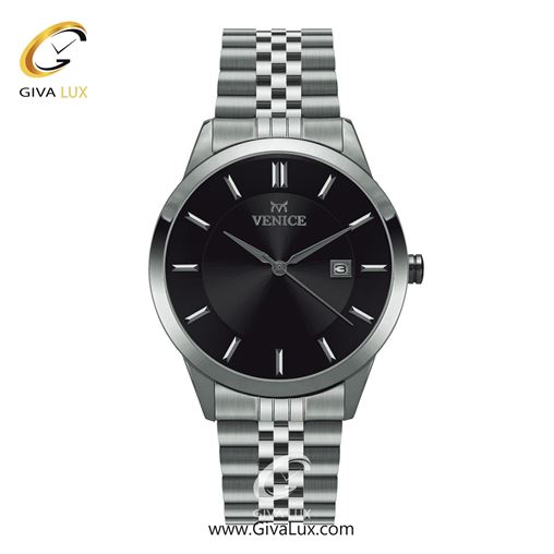 ساعت مچی اورجینال مردانه ونیز نقره ای | نقره ای| مشکی| کد رفرنس V800171502