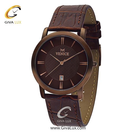 ساعت مچی اورجینال مردانه ونیز کافی | قهوه ای| کافی| کد رفرنس V800713902