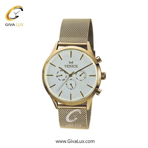 ساعت مچی اورجینال زنانه ونیز سه موتوره فول تایم طلایی | طلایی| نقره ای| کد رفرنس V800832101