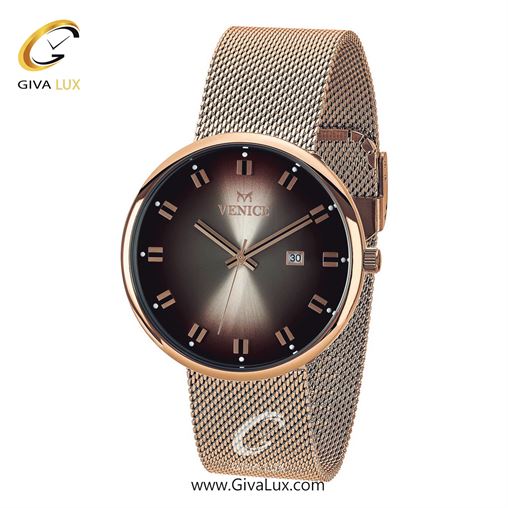 ساعت مچی اورجینال مردانه ونیز رزگلد | رزگلد| قهوه ای| کد رفرنس V800863402