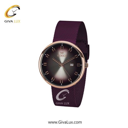 ساعت مچی اورجینال زنانه ونیز رزگلد | بنفش| بنفش| کد رفرنس V800868401
