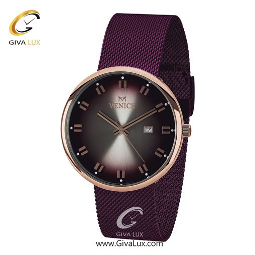 ساعت مچی اورجینال مردانه ونیز رزگلد | بنفش| بنفش| کد رفرنس V800868402