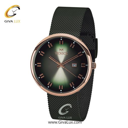 ساعت مچی اورجینال مردانه ونیز رزگلد | سبز| سبز| کد رفرنس V800868602