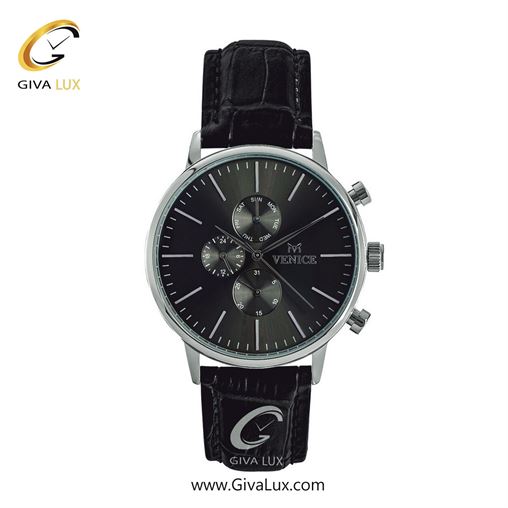 ساعت مچی اورجینال زنانه ونیز سه موتوره فول تایم نقره ای | مشکی| مشکی| کد رفرنس Vinice800931501