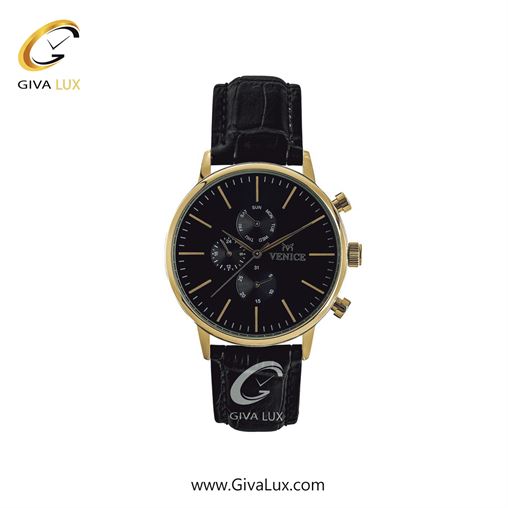 ساعت مچی اورجینال زنانه ونیز سه موتوره فول تایم طلایی | مشکی| مشکی| کد رفرنس V800932501