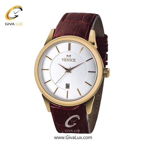 ساعت مچی اورجینال مردانه ونیز طلایی | قهوه ای| نقره ای| کد رفرنس V800952102