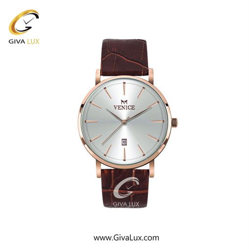 ساعت مچی اورجینال زنانه ونیز رزگلد | قهوه ای| نقره ای| کد رفرنس V800963101