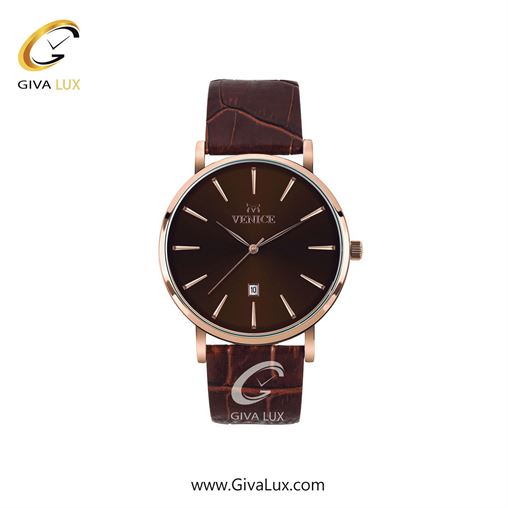 ساعت مچی اورجینال زنانه ونیز رزگلد | قهوه ای| قهوه ای| کد رفرنس V800963501