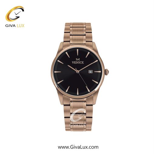 ساعت مچی اورجینال زنانه ونیز رزگلد | رزگلد| مشکی| کد رفرنس V801113401