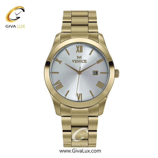 ساعت مچی اورجینال مردانه ونیز طلایی | طلایی| نقره ای| کد رفرنس V801142102