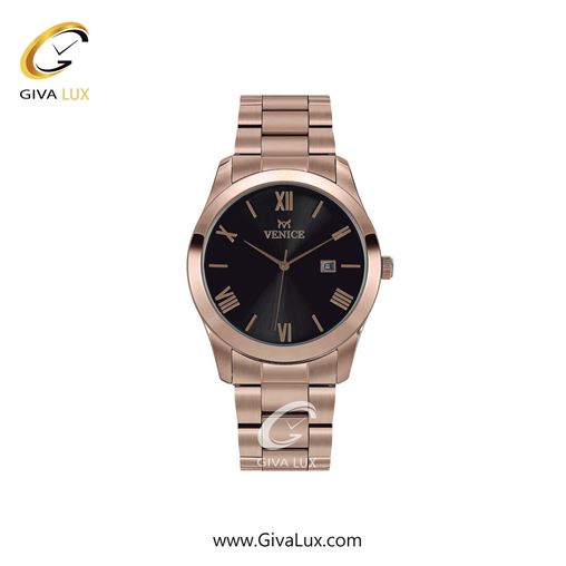 ساعت مچی اورجینال زنانه ونیز رزگلد | رزگلد| مشکی| کد رفرنس V801143401