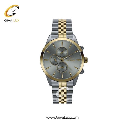 ساعت مچی اورجینال زنانه ونیز سه موتوره فول تایم طلایی-نقره ای | طلایی-نقره ای| دودی|تیتانیوم| کد رفرنس V801165301