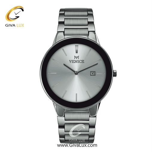 ساعت مچی اورجینال مردانه ونیز مشکی-نقره ای | نقره ای| نقره ای| کد رفرنس V801191102