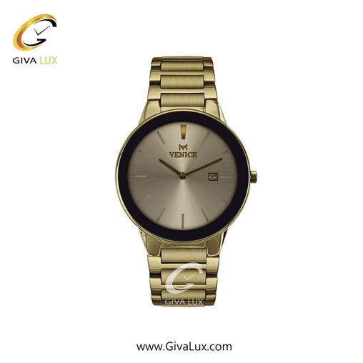 ساعت مچی اورجینال زنانه ونیز طلایی-مشکی | طلایی| طلایی| کد رفرنس V801192301