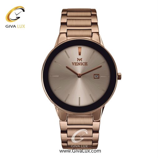 ساعت مچی اورجینال مردانه ونیز مشکی-رزگلد | رزگلد| رزگلد| کد رفرنس V801193002