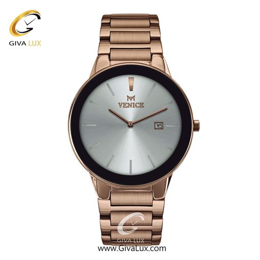 ساعت مچی اورجینال مردانه ونیز رزگلد-مشکی | رزگلد| نقره ای| کد رفرنس V801193102