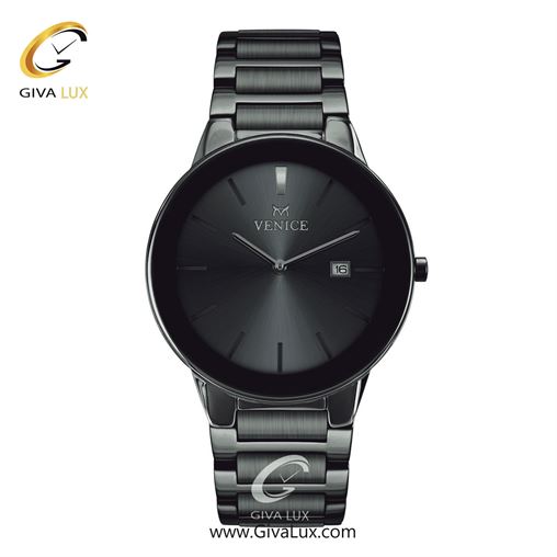 ساعت مچی اورجینال زنانه-مردانه ونیز تیتانیوم-مشکی | تیتانیوم| دودی|تیتانیوم| کد رفرنس V801194602