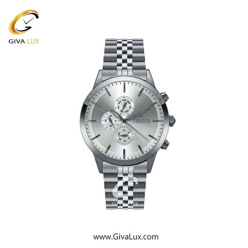 ساعت مچی اورجینال زنانه ونیز سه موتوره فول تایم نقره ای | نقره ای| نقره ای| کد رفرنس V801201101