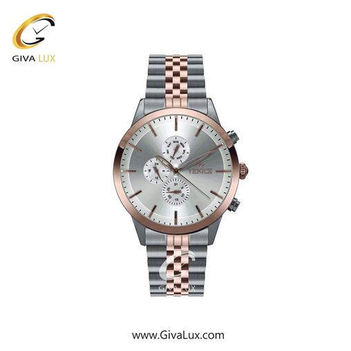 ساعت مچی اورجینال زنانه ونیز سه موتوره فول تایم نقره ای-رزگلد | نقره ای-رزگلد| نقره ای| کد رفرنس V801206001