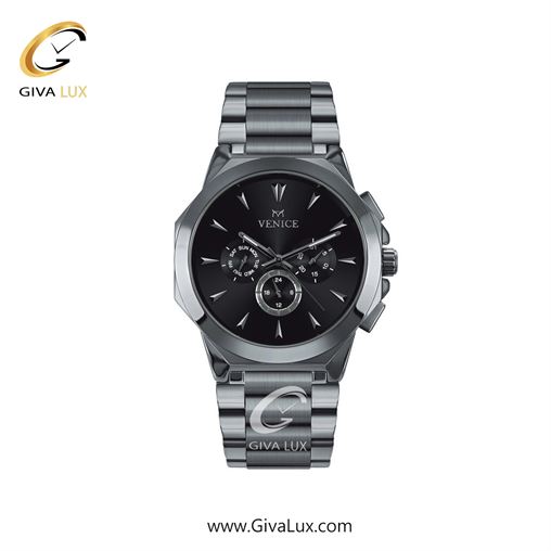 ساعت مچی اورجینال زنانه ونیز سه موتوره فول تایم نقره ای | نقره ای| مشکی| کد رفرنس V801221501