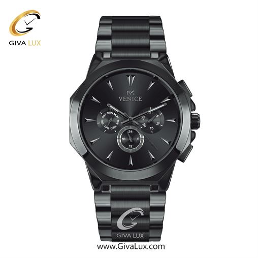 ساعت مچی اورجینال مردانه ونیز سه موتوره فول تایم تیتانیوم | تیتانیوم| دودی|تیتانیوم| کد رفرنس V801224602