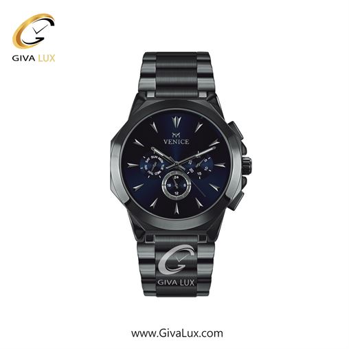 ساعت مچی اورجینال زنانه ونیز سه موتوره فول تایم تیتانیوم | تیتانیوم| سرمه ای| کد رفرنس V801224801