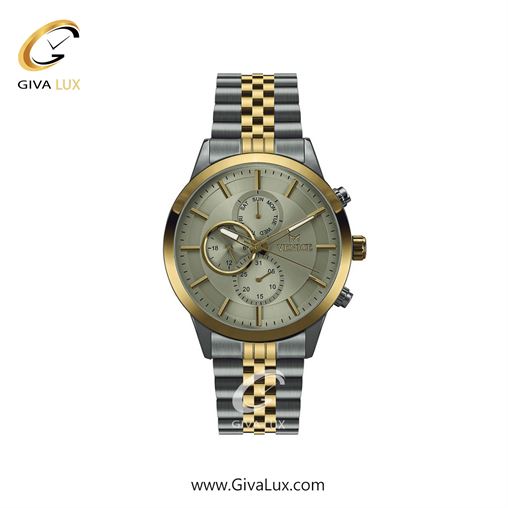 ساعت مچی اورجینال زنانه ونیز سه موتوره فول تایم طلایی-نقره ای | نقره ای-طلایی| دودی|تیتانیوم| کد رفرنس V801235301