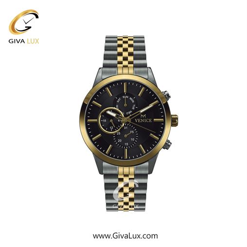 ساعت مچی اورجینال زنانه ونیز سه موتوره فول تایم طلایی-نقره ای | نقره ای-طلایی| مشکی| کد رفرنس V801235601