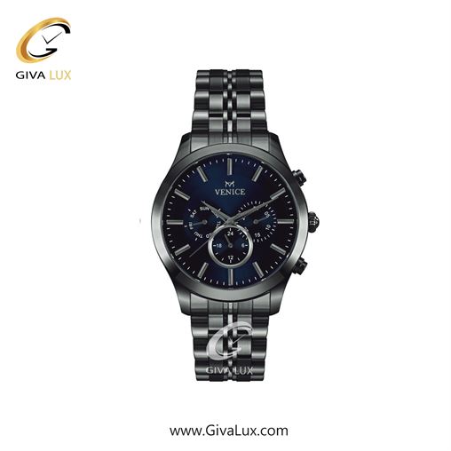 ساعت مچی اورجینال زنانه ونیز سه موتوره فول تایم تیتانیوم | تیتانیوم| سرمه ای| کد رفرنس V801264801