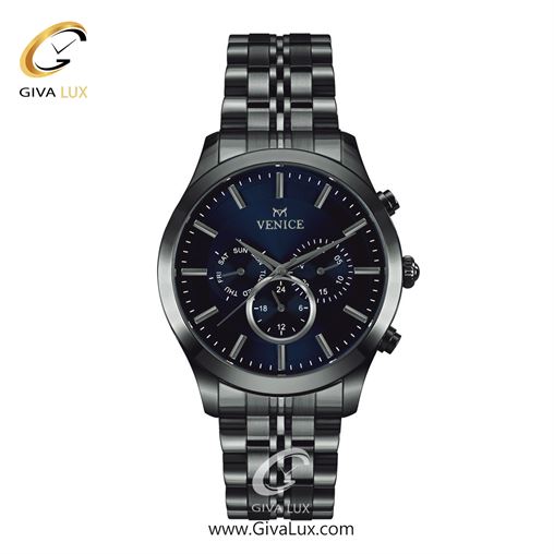 ساعت مچی اورجینال مردانه ونیز سه موتوره فول تایم تیتانیوم | تیتانیوم| سرمه ای| کد رفرنس V801264802