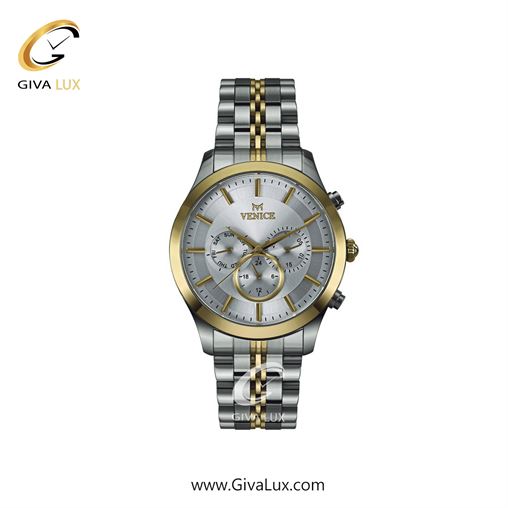 ساعت مچی اورجینال زنانه ونیز سه موتوره فول تایم نقره ای-طلایی | طلایی-نقره ای| نقره ای| کد رفرنس V801265201