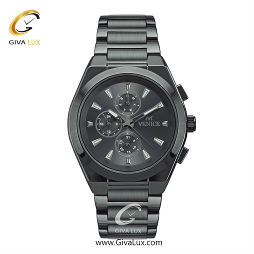 ساعت مچی اورجینال مردانه ونیز سه موتوره فول تایم تیتانیوم | تیتانیوم| دودی|تیتانیوم| کد رفرنس V801274602