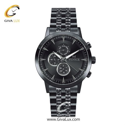 ساعت مچی اورجینال مردانه ونیز سه موتوره فول تایم تیتانیوم | تیتانیوم| دودی|تیتانیوم| کد رفرنس V801284602