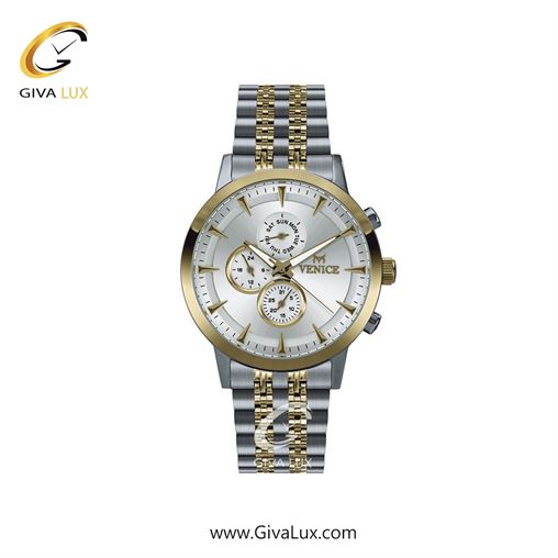 ساعت مچی اورجینال زنانه ونیز سه موتوره فول تایم طلایی-نقره ای | نقره ای-طلایی| نقره ای| کد رفرنس V801285201