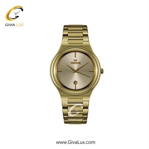 ساعت مچی اورجینال زنانه ونیز طلایی | طلایی| شامپاینی| کد رفرنس V801312301