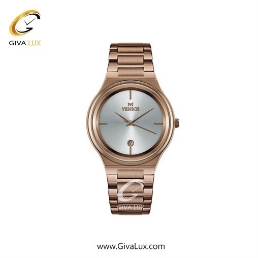 ساعت مچی اورجینال زنانه ونیز رزگلد | رزگلد| نقره ای| کد رفرنس V801313101