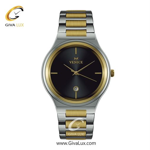 ساعت مچی اورجینال مردانه ونیز طلایی-نقره ای | طلایی-نقره ای| مشکی| کد رفرنس V801315602