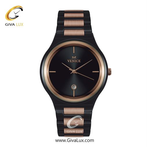 ساعت مچی اورجینال مردانه ونیز رزگلد-مشکی | مشکی-رزگلد| مشکی| کد رفرنس V801316702