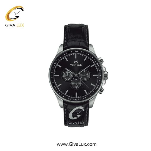 ساعت مچی اورجینال زنانه ونیز سه موتوره فول تایم نقره ای | مشکی| مشکی| کد رفرنس V801391501