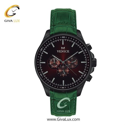 ساعت مچی اورجینال مردانه ونیز سه موتوره فول تایم تیتانیوم | سبز| زرشکی| کد رفرنس V801394302