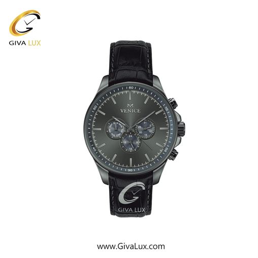 ساعت مچی اورجینال زنانه ونیز سه موتوره فول تایم تیتانیوم | مشکی| دودی|تیتانیوم| کد رفرنس V801394601