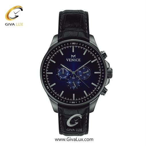 ساعت مچی اورجینال مردانه ونیز سه موتوره فول تایم تیتانیوم | مشکی| سرمه ای| کد رفرنس V801394802
