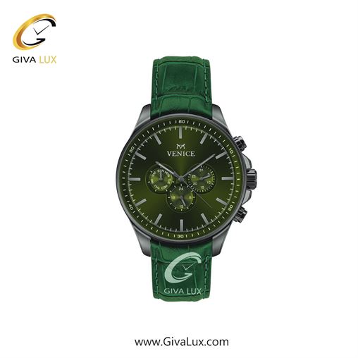 ساعت مچی اورجینال زنانه ونیز سه موتوره فول تایم تیتانیوم | سبز| زیتونی| کد رفرنس V801394901