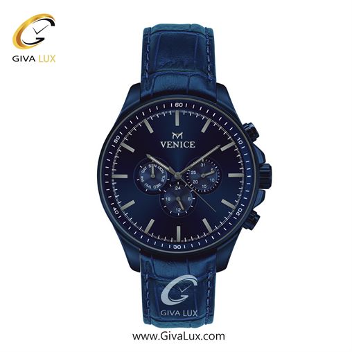 ساعت مچی اورجینال مردانه ونیز سه موتوره فول تایم سرمه ای | سرمه ای| سرمه ای| کد رفرنس V801395102