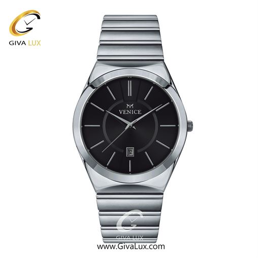 ساعت مچی اورجینال مردانه ونیز نقره ای | نقره ای| مشکی| کد رفرنس V801401502