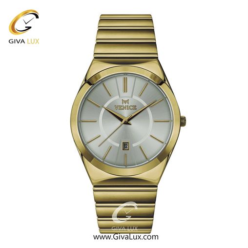 ساعت مچی اورجینال مردانه ونیز طلایی | طلایی| نقره ای| کد رفرنس V801402102