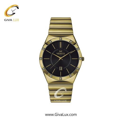 ساعت مچی اورجینال زنانه ونیز طلایی | طلایی| مشکی| کد رفرنس V801402501