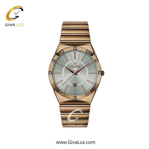 ساعت مچی اورجینال زنانه ونیز رزگلد | رزگلد| نقره ای| کد رفرنس V801403101
